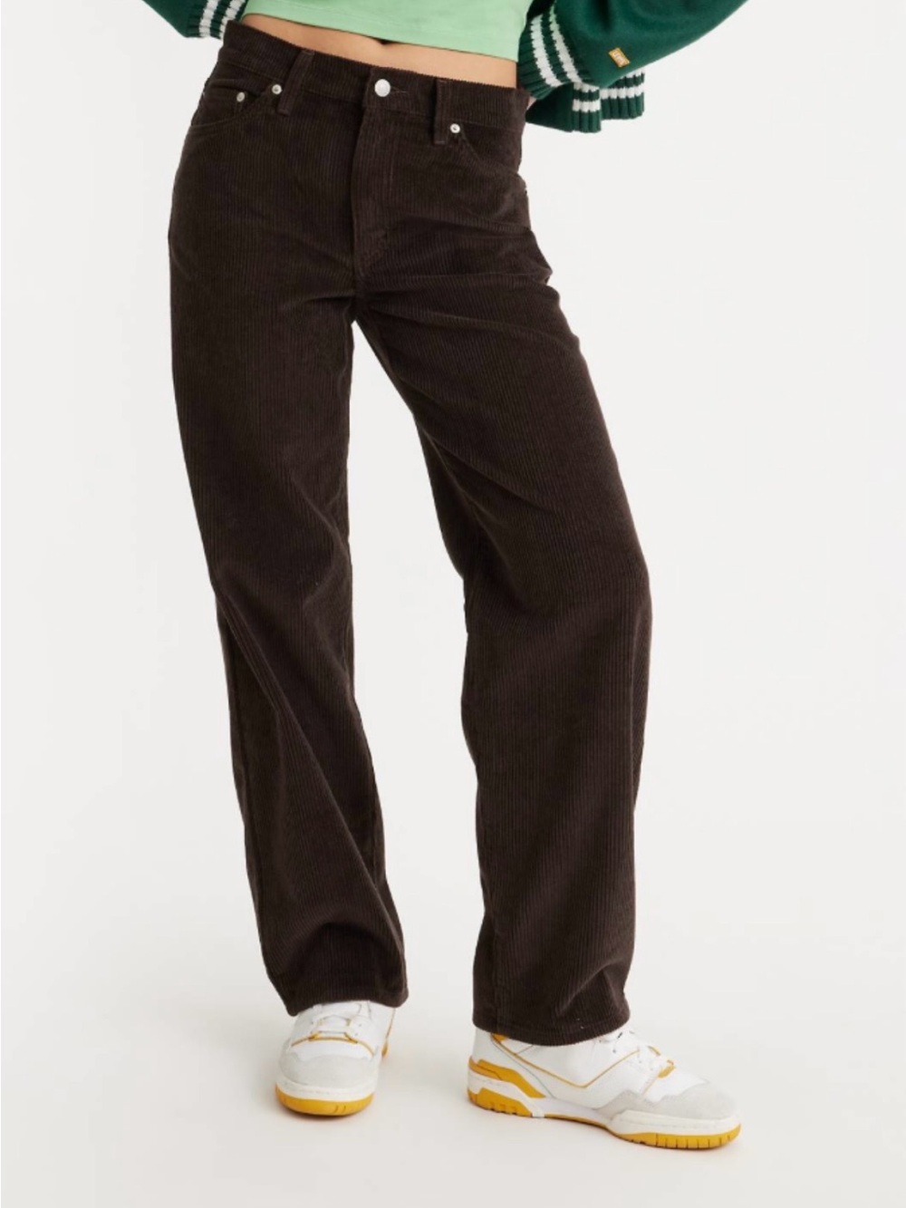 Levi's Brown Corduroy Baggy Dad Pants